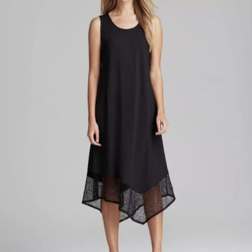 Eileen Fisher Elegant Black Sleeveless Dress